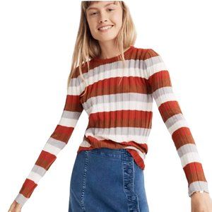 Madewell "Clarkwell" Pullover Sweater in Stripe